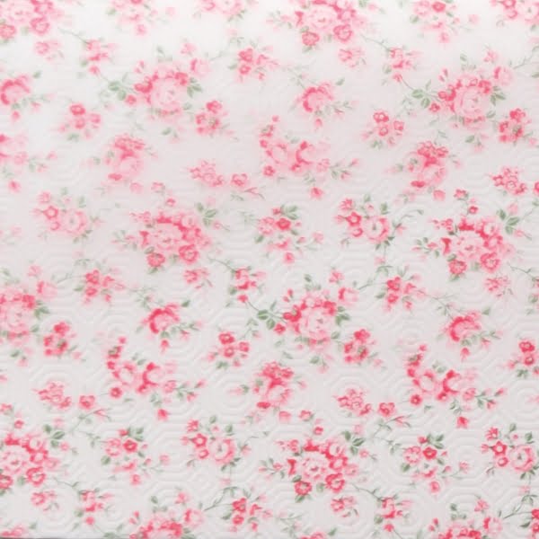 Raved Tafelzeil - Transparant Bloemen - Roze