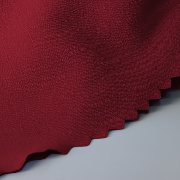Raved Round Polyester Tablecloth ø 160 cm - Bordeaux Red