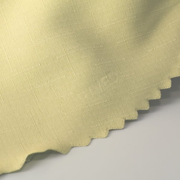 Raved polyester tafelkleed geel