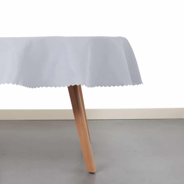 Raved Round Polyester Tablecloth ø 160 cm - Light Gray