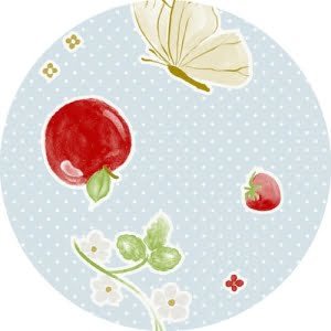 Raved tafelzeil aardbeien en appels