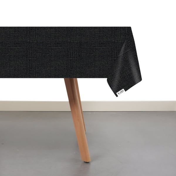 Raved Tafelzeil - Leather Look Croco Design Zwart