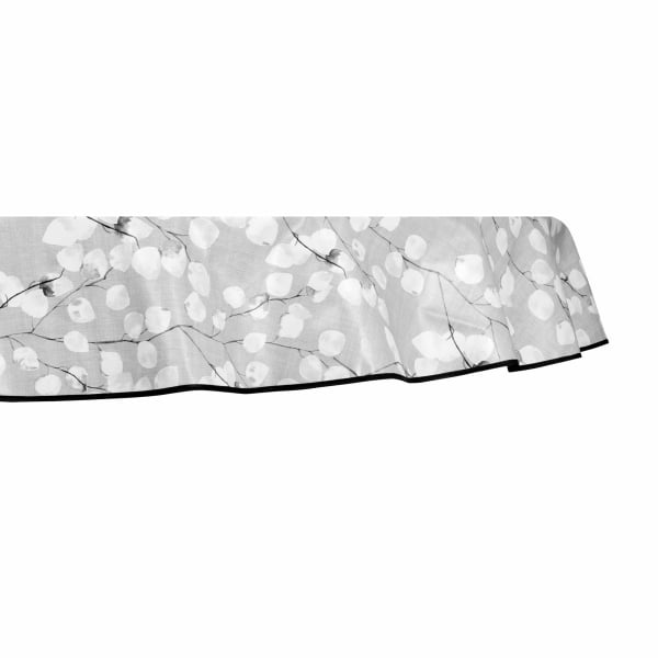 Raved Round Oilcloth ø 160 cm - Spring Flowers Gray
