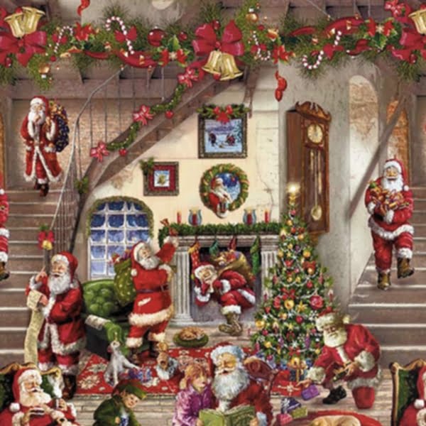 Raved Kerst Tafelzeil - Kerstman