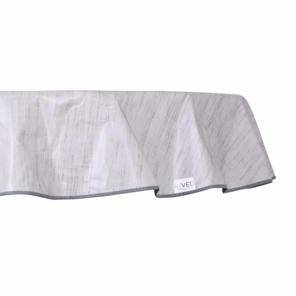 Raved Rond Tafelzeil ø 160 cm - Linnenlook Grijs