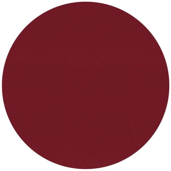 Raved Round Polyester Tablecloth ø 160 cm - Bordeaux Red