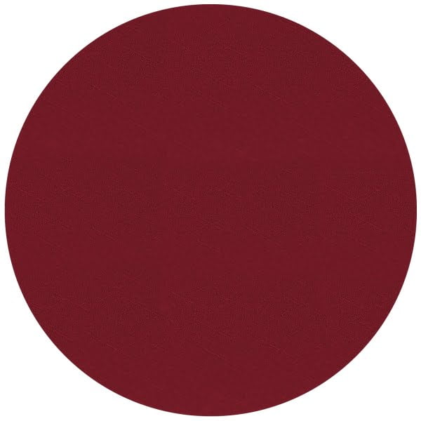 Raved Round Polyester Tablecloth ø 160 cm - Bordeaux Red