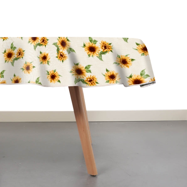 Raved Round Oilcloth ø 160 cm - Sunflower